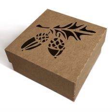 autumn box with acorns