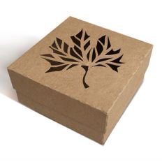 autumn box with leaf
