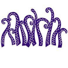 spooky tentacles halloween repeating border