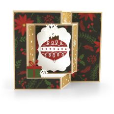 shutter card christmas ornament