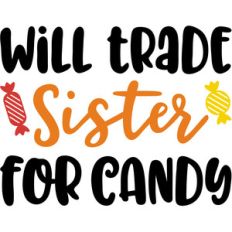 will trade sister for candy halloween