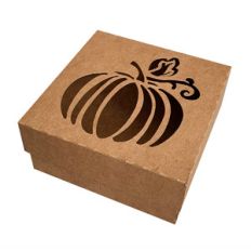 autumn box with pumpkin