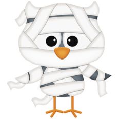 halloween mummy owl