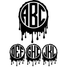 monogram bold basic - blood drip