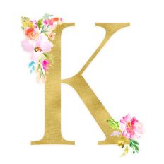monogram letter k