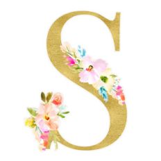 s floral monogram