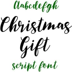 christmas gift font