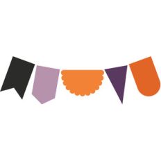 foldable halloween pennants