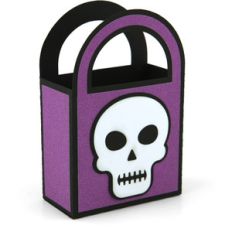2 on 12x12 bag halloween skull