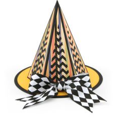 3d halloween witch hat chevron