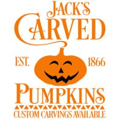 jack's carved pumpkin sign