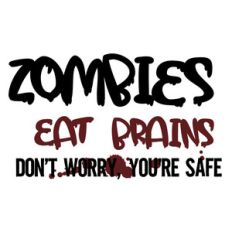 walking zombies - eat brains