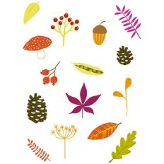 autumn fall nature stickers