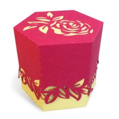box with a rose