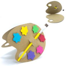 brush/pencil holder palette card
