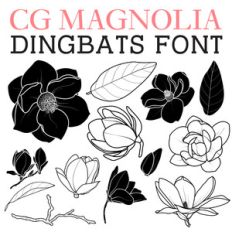 cg magnolia dingbats