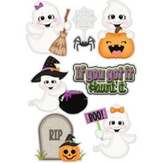 halloween ghosts if you got it haunt it stickers