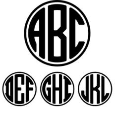 monogram bbr - circle