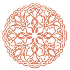 pumpkin pie mandala