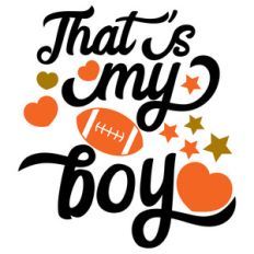 that's my boy football design