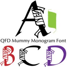 qfd mummy monogram font