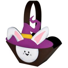 bunny witch halloween basket