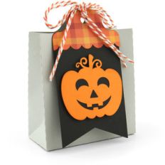 2 on 12x12 tag bag jack-o-lantern