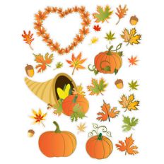 autumn leaves planner stickers