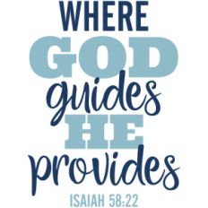 where god guides he provides