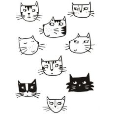 cat coloring stickers