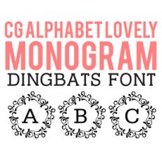 cg alphabet monogram lovely