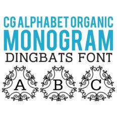 cg alphabet monogram organic