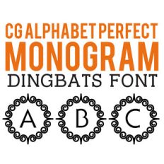 cg alphabet monogram perfect