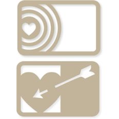 bulls-eye heart cards
