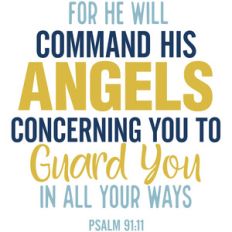 he will command his angels