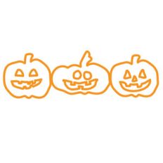 pumpkin trio border
