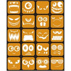jack o lantern faces