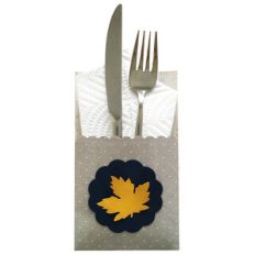 leaf utensil holder