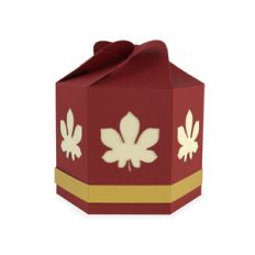 fall leaf hexagon box