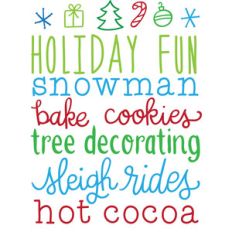 holiday fun list