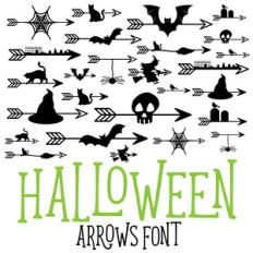 halloween arrows font