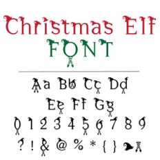 christmas elf font