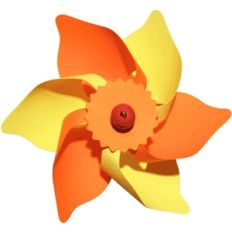 six petal 3d pinwheel