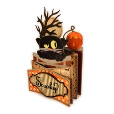 cat peeking dbl cascade card