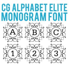 cg alphabet monogram elite