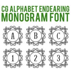 cg alphabet monogram endearing