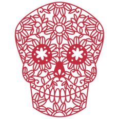 mexican day of the dead sugar skull papercut