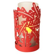 oak leaves papercut lantern