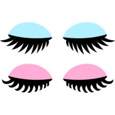 eyelashes and eyeshadow