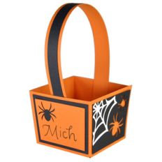 halloween spider treat basket